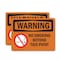 Signmission No Smoking Beyond This Point OSHA Warning Sign, Plastic, 10in W x 7in L, 2PK OS-2PACK-WS-P-710-L-12710 - alternate 1